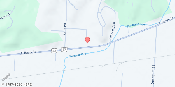 Map showing LSS Lancaster at 2045 E MAIN ST, LANCASTER, OH