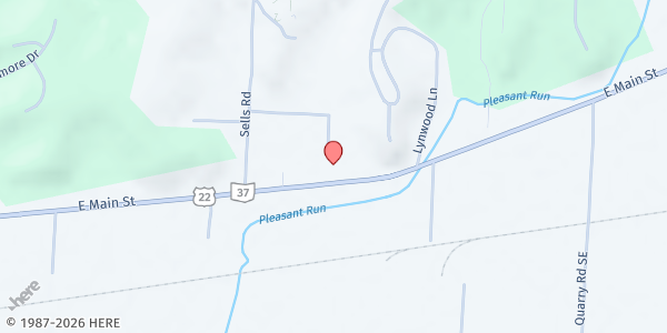 Map showing LSS Lancaster Distribution Center at 2045 E MAIN ST, LANCASTER, OH