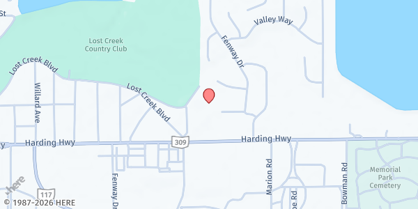 Map showing Grace Church Food Pantry at 2945 Wells Dr., Lima, OH