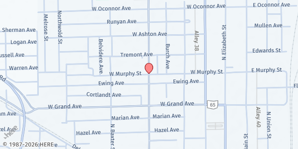 Map showing SMC Resource Center at St. Mark's UMC at 1100 N. Metcalf St., Lima, OH
