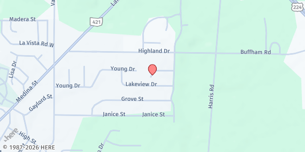 Map showing LFC Ambassador Pantry at 669 Oak Ct, Lodi, OH