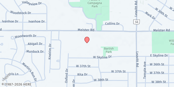Map showing Pantry at 3015 MEISTER RD, LORAIN, OH