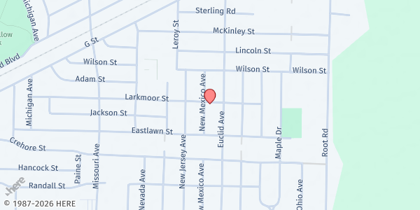 Map showing Pantry at 1306 EUCLID AVE, LORAIN, OH