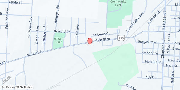 Map showing Louisville Community Cupboard at 1022 W Main St, Louisville, OH