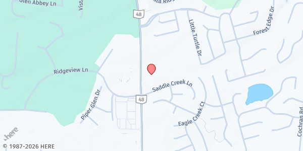 Map showing Kings Point Church of God at 5600 St Hwy 48, Maineville, OH