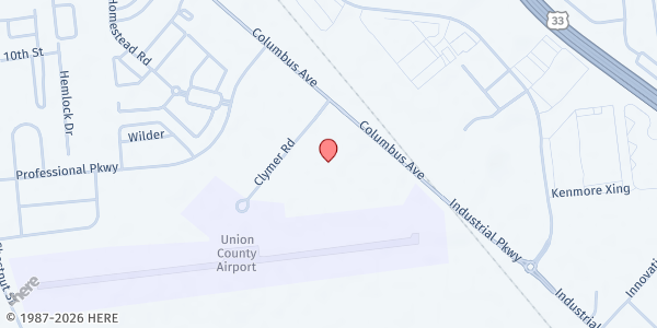 Map showing M.A.S.H. Pantry and Resource Center at 648 Clymer Rd Suite 113, Marysville, OH