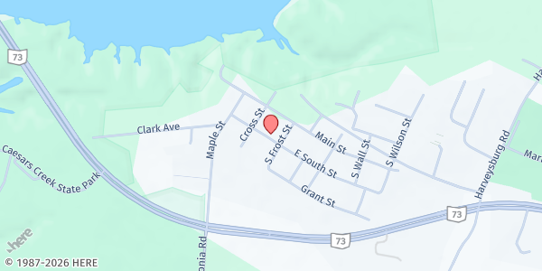 Map showing Found by Faith at 73 South St, Massie Township, OH