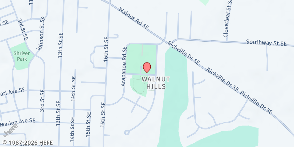 Map showing Osage Park at 1750 Osage Ave SE, Massillon, OH