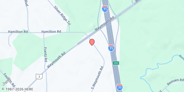 Map showing Holy Martyrs Catholic Church - Pantry at 3100 Old Weymouth, Medina, OH