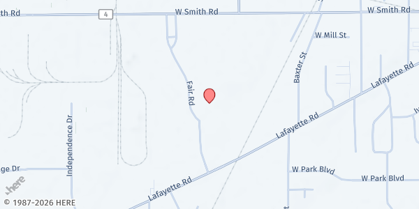 Map showing Medina County Direct Distribution at 735 Lafayette Rd, Medina, OH