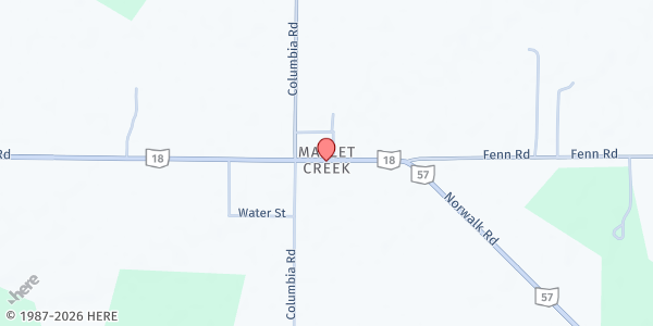 Map showing York UMC Pantry at 6566 Norwalk Rd, Medina, OH