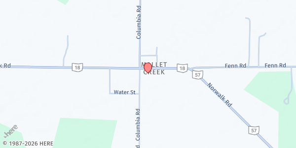 Map showing York United Methodist Church at 6566 Norwalk Rd., Medina, OH