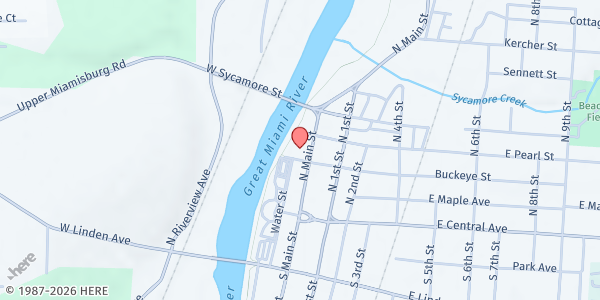 Map showing Miamisburg Manor at 15 W FERRY ST, Miamisburg, OH