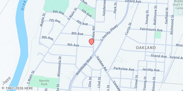 Map showing Feed the Hungry Project at 834 Yankee Rd, Middletown, OH