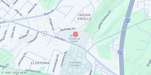 Map showing Impacting Tomorrow - Milford at 995 Lila Avenue, Milford, OH