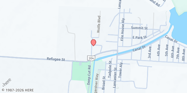 Map showing Millersport Community Food Pantry at 2315 Weakley Rd., Millersport, OH