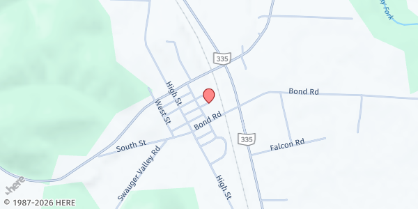 Map showing Hopewell House - Minford UMC at 510 East Street, Minford, OH