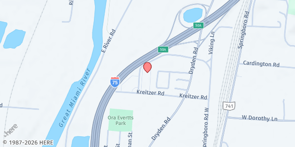 Map showing Abundant Season at 2023 Springboro West Rd, Moraine, OH