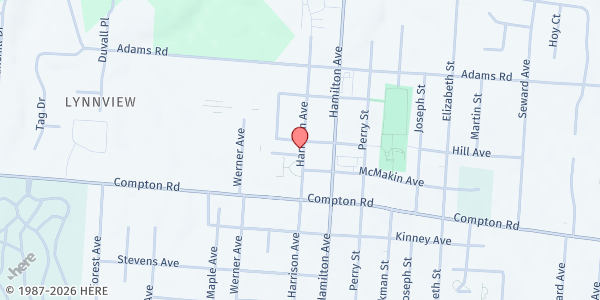 Map showing Mt. Healthy Alliance at 7717 Harrison Ave., Mount Healthy, OH