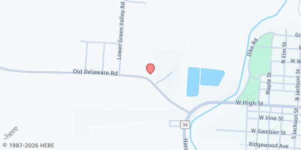 Map showing Apostolic Christian Church Pantry at 1639 Ohio 229, Mount Vernon, OH