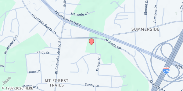 Map showing Inter Parish Ministry: Aicholtz at 4623 Aicholtz Road, Mt. Carmel, OH