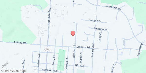 Map showing Tikkun Farm at 7941 Elizabeth St, Mt. Healthy, OH