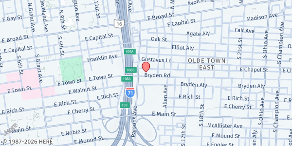 Map showing ALP Foundation - Near East Side at 700 Bryden Road, Near East Side, OH