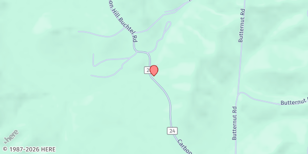 Map showing Longstreth Food Pantry at 43243 CARBON HILL BUCHTEL RD, NELSONVILLE, OH