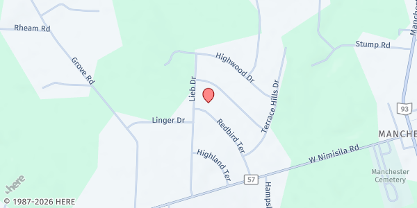 Map showing Green Welfare And Recreation Association at 6233 Redbird Terrace, New Franklin, OH