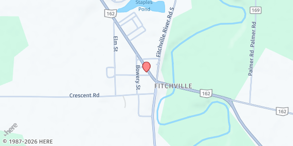 Map showing Fitchville United Methodist Church at 1593 U.S. 250, New London, OH