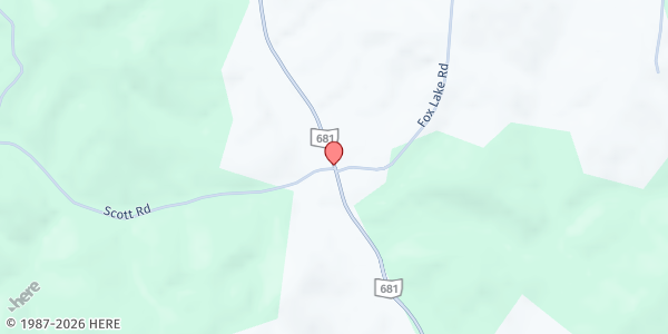 Map showing Feed My Sheep Food Pantry at 8279 Scott Road, New Marshfield, OH