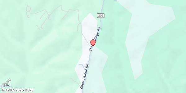 Map showing St. Francis Mobile Food Pantry - Brown Twp Service Building at Cherry Ridge Rd, New Plymouth, OH