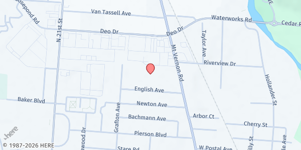 Map showing Family of Faith Community Church at 975 Mt. Vernon Rd., Newark, OH