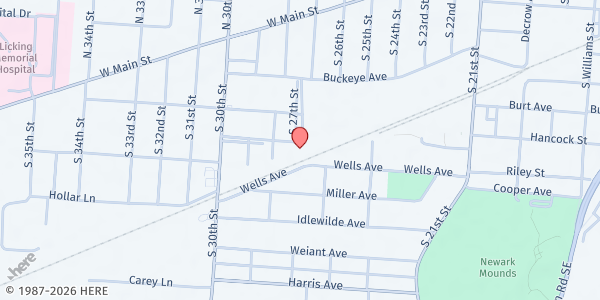 Map showing FPN Market at LMHS at 1035 Brice Street, Newark, OH