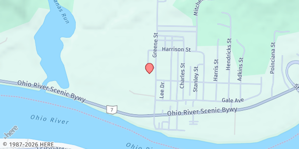 Map showing Newport Community Food Pantry at 245 Greene Street, Newport, OH