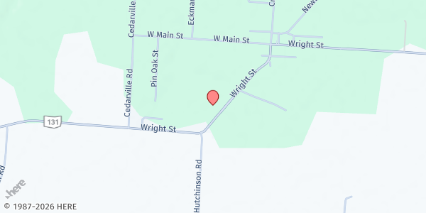 Map showing Newtonsville Food Pantry at 794 Wright Street, Newtonsville, OH