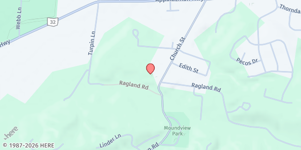 Map showing St. John Fisher Church at 3227 Church Street, Newtown, OH