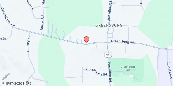 Map showing Pantry at 2161 Greensburg Rd, North Canton, OH