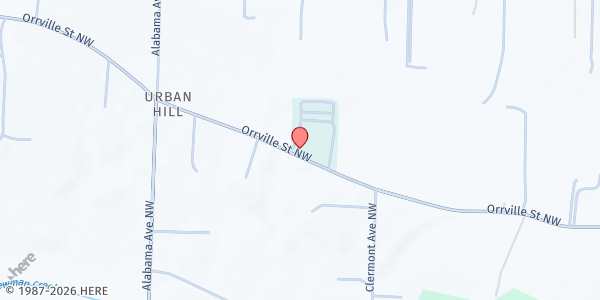 Map showing Chapel of the Cross UMC at 14411 Orrville St NW, North Lawrence, OH