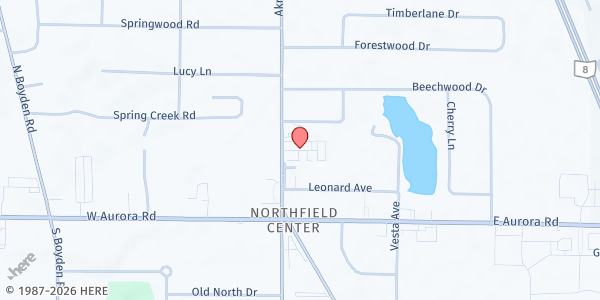 Map showing Pantry at 9433 Olde Eight Rd Ste B, Northfield, OH