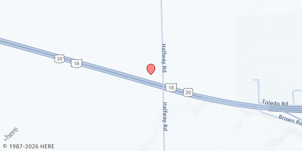 Map showing Norwalk Baptist Church at 2084 US-20, Norwalk, OH