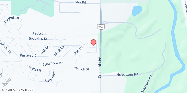 Map showing The Community for Better Living at 7074 Columbia Rd, Olmsted Twp, OH