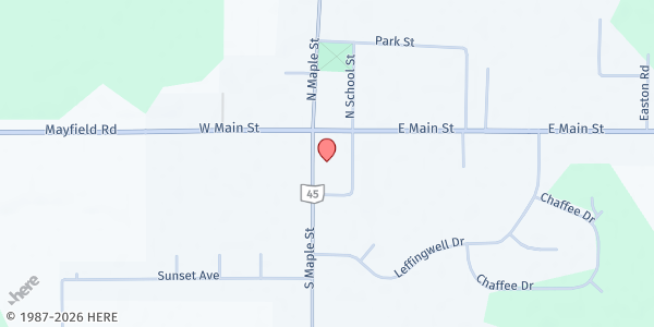 Map showing Country Neighbor - Food Distribution Center at 39 S Maple St, Orwell, OH