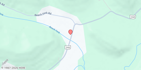 Map showing Manna from Heaven Food Pantry at 1847 State Route 348, Otway, OH