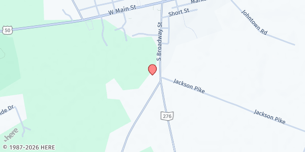 Map showing CNE Cares at 463 S Broadway, Owensville, OH