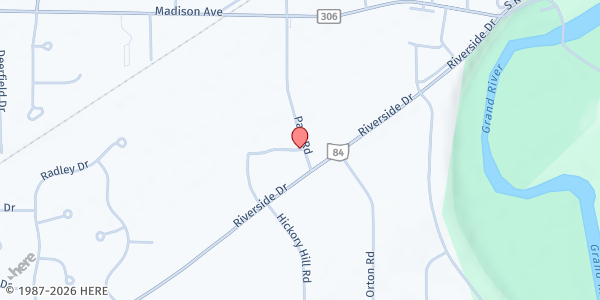 Map showing Painesville Baptist Church at 140 Park Rd Ext, Painesville, OH