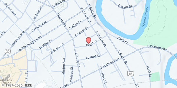 Map showing Salvation Army - Painesville at 69 Pearl St, Painesville, OH