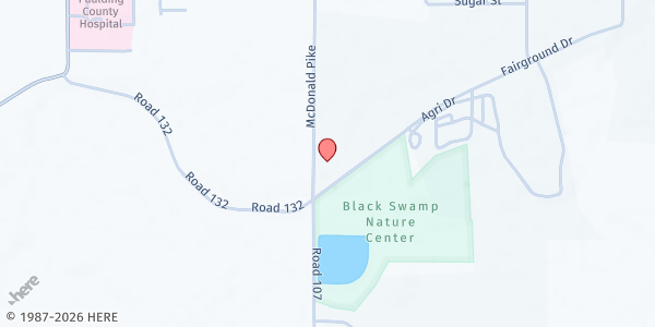 Map showing Paulding Co. Educational Opportunity Center at 900 Fairground Dr, Paulding, OH