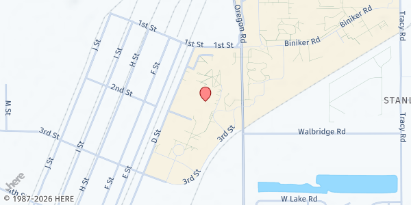 Map showing Owens Community College Food Pantry at 490 D Street, Perrysburg, OH