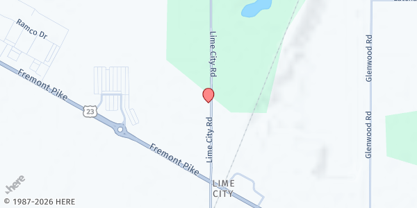 Map showing Perrysburg Township Fire Department at 26711 Lime City Road, PERRYSBURG, OH